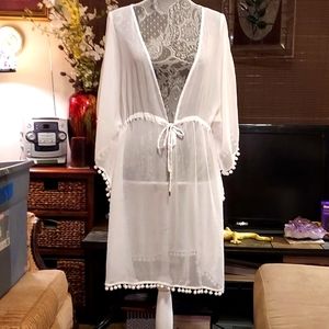 White Coverup Size Lg.